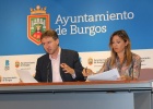 El alcalde de Burgos, Javier Lacalle y Carolina Blasco